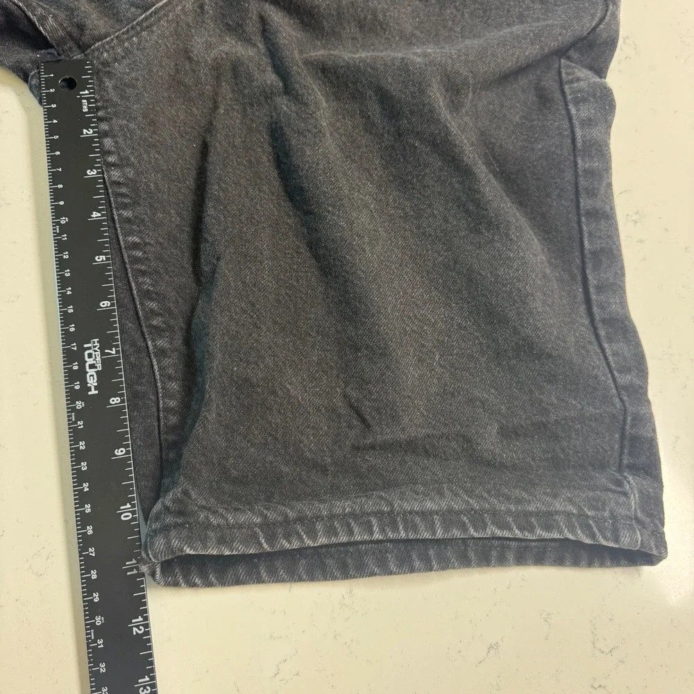 Lee Denim Shorts Mens 36 Black Vintage 90s Made in USA Cotton Casual